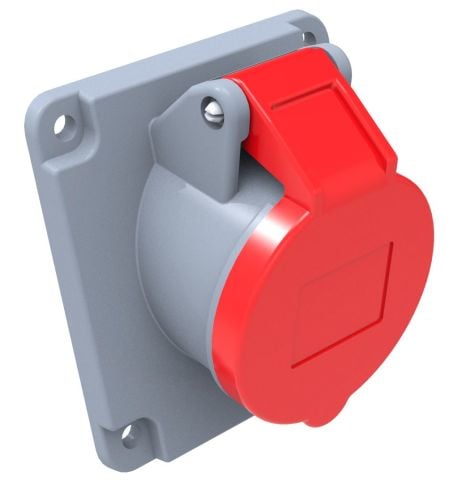 Bemis 4X32A 45 Derece Eğik Makine Prizi IP 44 380 Volt BC1-3504-2420