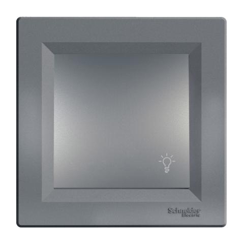 Schneider Asfora Plus Çelik Light Yaylı Anahtar Çerçeveli - EPH0700162