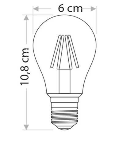 Cata 4W Amber Rustik Led Ampul E27 Duylu ct-4285