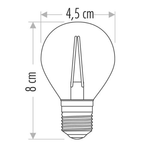 Cata 4W Rustik  Led Ampul E27 Duylu ct-4283
