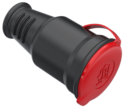 Bemis 3x25A Kauçuk Uzatma Prizi 380 Volt IP44 BK1-2504-4314