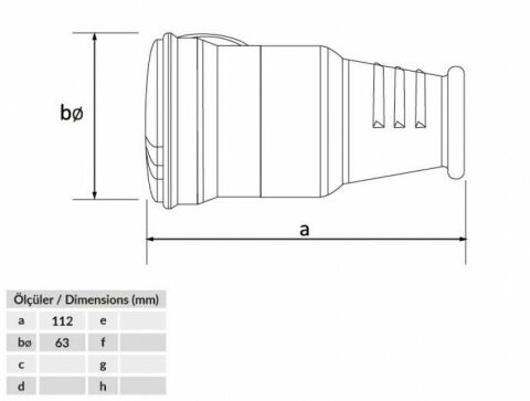 Bemis 3x25A Kauçuk Uzatma Prizi 380 Volt IP44 BK1-2504-4314