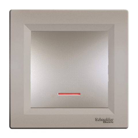 Schneider Asfora Plus Bronz Işıklı Anahtar Çerçeveli- EPH1400169