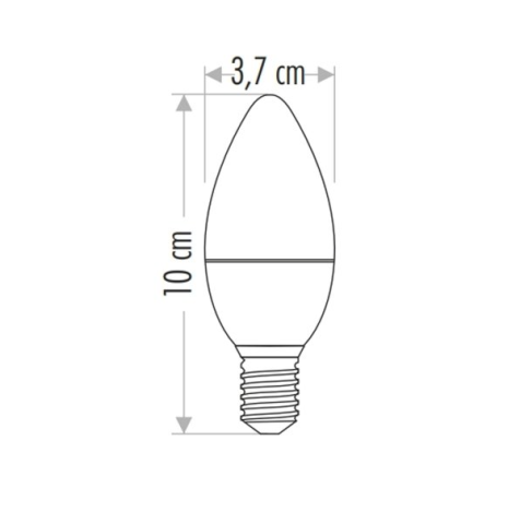 Cata 5W Günışığı 3200k Led Ampul Buji E14 Duylu ct-4076