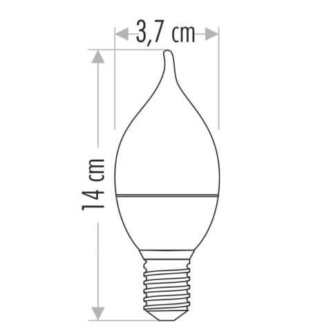 Cata 7W Beyaz Işık 6400k Led Ampul Kıvrık Buji E14 Duylu ct-4080