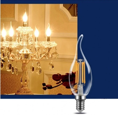 Cata 4W Günışığı Rustik Led Ampul Buji E14 Duylu ct-4062