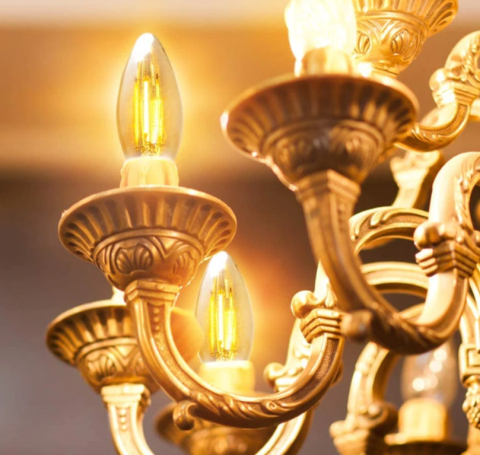 Cata 4W Sarı Işık Amber Rustik Led Ampul E14 Duylu ct-4280
