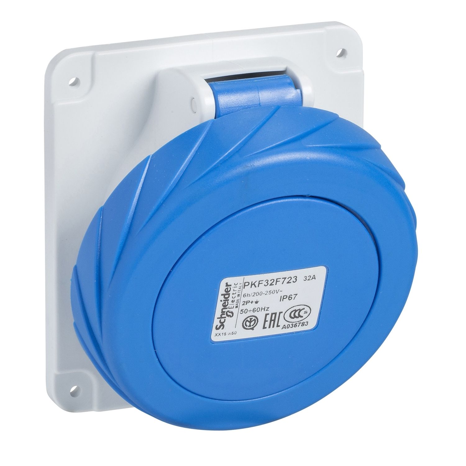 Schneider 3x63A Eğik Makine Prizi 230 Volt Monofaze IP 44 81278