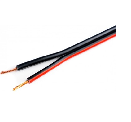 2x0.75 mm Siyah Kordon Tam Bakır Kablo  100 METRE
