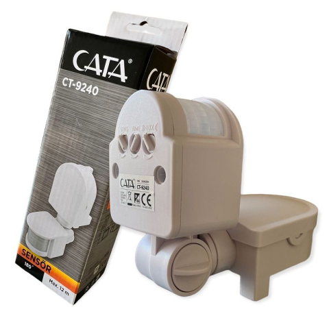 Cata 180 Derece Hareket Sensörü 1200w 220 volt Sıva Üstü Ct 9240