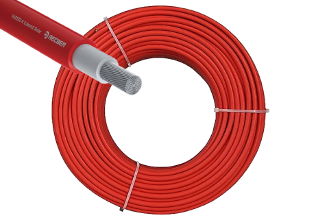 Reçber 10mm Solar Kablo H1Z2Z2-K Kırmızı 114113 - 100 Metre