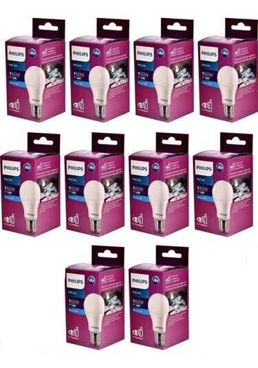 Philips MyCare LEDBulb 8W E27 6500K Ampul - 10 Adet