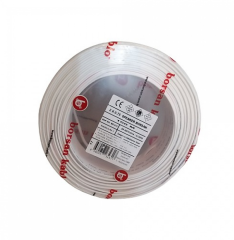 Borsan 2x0.75 mm Beyaz TTR Çok Telli Kablo H05VV-F 100 METRE